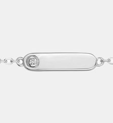 Bracelet souple sur chaîne Mini Addict en Argent avec diamant blanc La Garçonne Diamant