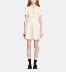 Robe courte en maille pointelle Sandro
