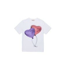 T-shirt avec imprimé ballons en forme de cœur N°21