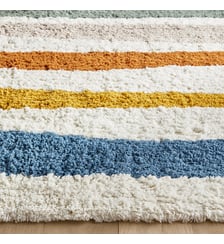 Tapis enfant rayé en coton bio AM.PM