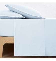 Drap plat uni en percale de coton bio Scenario La Redoute Interieurs