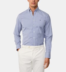Chemise à carreaux en coton Hackett London