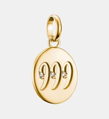 Pendentif Charm numéro angélique 999 avec pierres blanches Connect Thomas Sabo