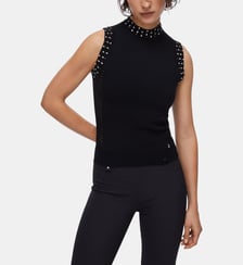 Veste sans manches avec broderies fantaisie Liu Jo