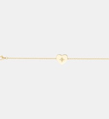 Bracelet Coeur céleste en Plaqué Or avec diamant blanc La Garçonne Diamant