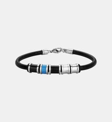 Bracelet souple Max en Acier 316L avec turquoise bleu turquoise Phebus