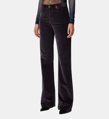 Pantalon flare en velours côtelé Pinko