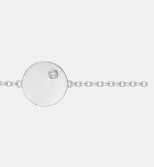 Bracelet souple Insolite | Ronde en Argent avec diamant blanc La Garçonne Diamant