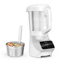Blender chauffant SOUP et  PLUS LM926B00 BLANC 2L + bol vapeur Moulinex