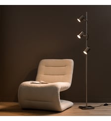 Lampadaire spots finition nickel satiné AM.PM