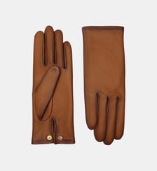 Gants Olga Femme Cuir Doublés Soie Agnelle