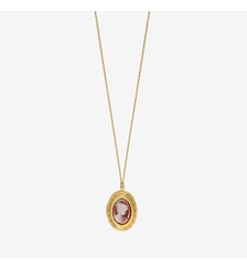 Collier doré cornaline/camee oval - eden Caroline Najman