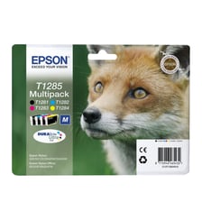 Cartouche d'encre T1285 (n/c/m/j) série Renard Epson