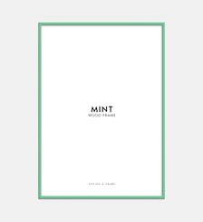 Cadre en bois menthe en acrylique Poster & Frame