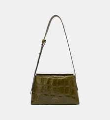 Sac à bandoulière en Mica effet crocodile en cuir Adolfo Dominguez