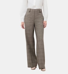 Pantalon polivier - Motif à carreaux - Polyester recycle - Coupe large Caroll
