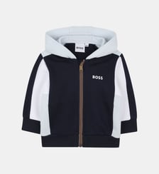 Cardigan con cappuccio BOSS Kidswear