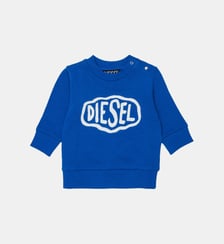 Sweat-shirt à col rond avec logo Diesel Kids