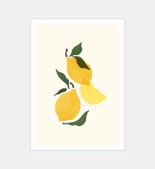 Poster   Composition Citron - Sacrée Frangine Poster & Frame