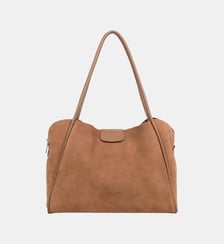 Grand sac cabas épaule Suède Ida en cuir Lancaster