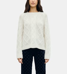 Pull à torsades en cachemire - RIANNE Gerard Darel