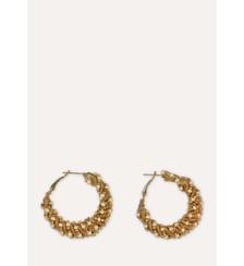 Boucles d'oreilles créoles à perles La Fée Maraboutée