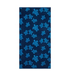 Serviette de plage en coton organique Ronde des Tortues Jacquard Vilebrequin