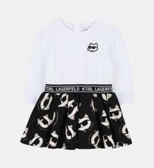Robe à manches longues Karl Lagerfeld Kids