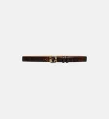 Ceinture signature en cuir effet python - LE LAUREN Gerard Darel