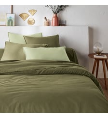 Housse de couette unie en coton lavé La Redoute Interieurs