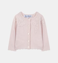 Cardigan - Rosée laine broderies fleurs Tartine Et Chocolat