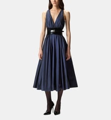 Robe avec nœud et jupe fluide Pinko