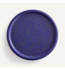 Lot 4 assiettes plates, grès émaillé mat AM.PM