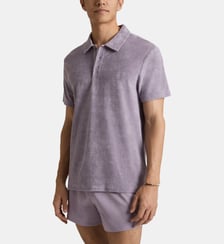 Polo en coton éponge organique uni Vilebrequin
