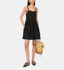 Mini-robe à lacets sur les côtés Pinko