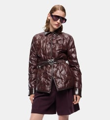Surchemise rembourrée en tissu semi-brillant Pinko