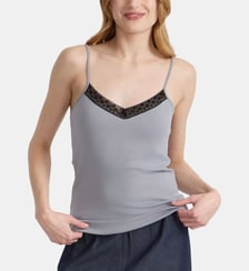 débardeur Clea en jersey de coton gris Agnès b.
