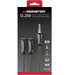 Câble Jack REPARTITEUR JACK 3.5 MM M/2F 0.15M Monstercable