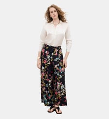 Pantalon pinceau print - Motif floral - Viscose lenzing ecovero - Coupe large Caroll
