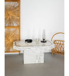 Table basse en marbre Marie-Pierre N°80- Produit chiné Debongout