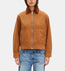 Blouson brodé dos en coton The Kooples