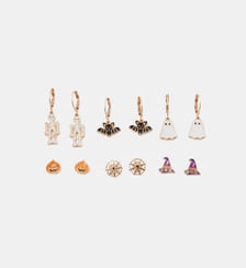 Set de 6 paires de boucles d'oreilles Halloween Balaboosté