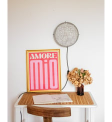 Grande applique ronde en verre Suzette N°193- Produit chiné Debongout