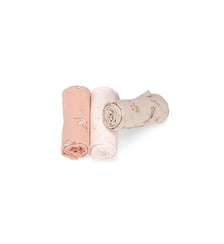 Set de 3 langes imprimés (rose/crème/fleurs) La petite école de danse Moulin Roty