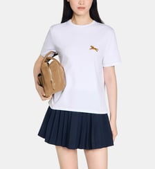 T-shirt en coton à broderie cheval Sandro