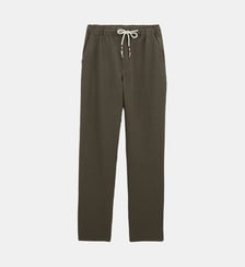Pantalon droit confort 558 ajustable en coton seersucker  Serge Blanco