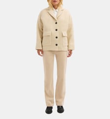 Manteau court en tweed uni - ARLY Pablo