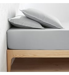 Drap housse en percale coton, 80 fils, bonnet 30 cm La Redoute Interieurs