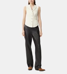 Reimagine pinko x patrick mcdowell gilet ajusté en jean Pinko