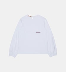 T-shirt à manches longues avec détails sur le devant Marni
